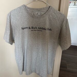Sporty & Rich Gray Athletic Club T-Shirt